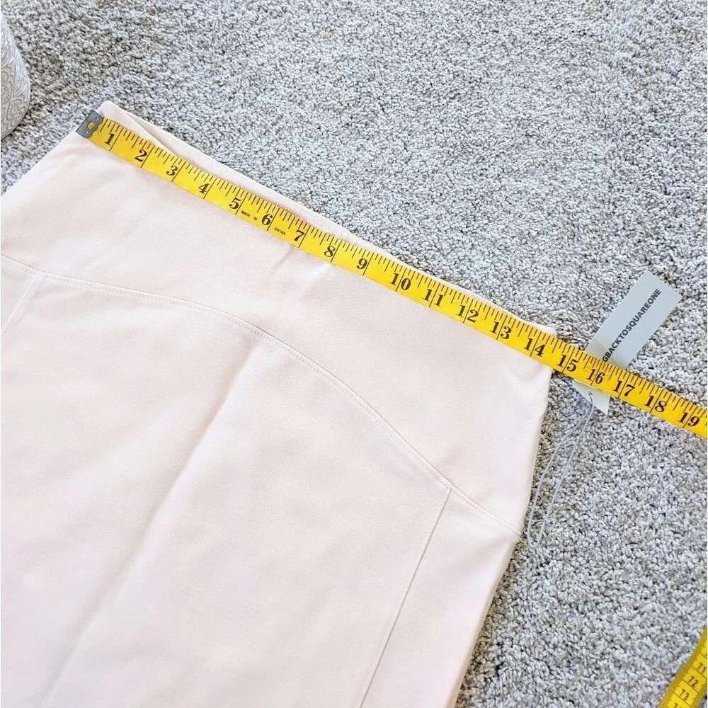 Getting Back To Square One Revolve Mini Skirt Peach Nude Medium Office Work NWT